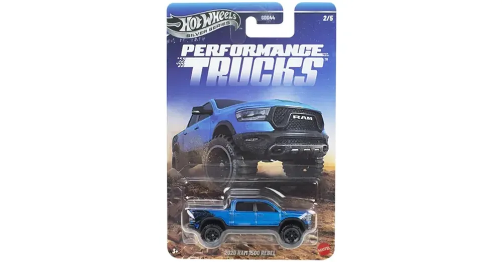Outlet Hot Wheels Silver Series 2020 RAM 1500 Rebel kisautó 1/64 - Mattel