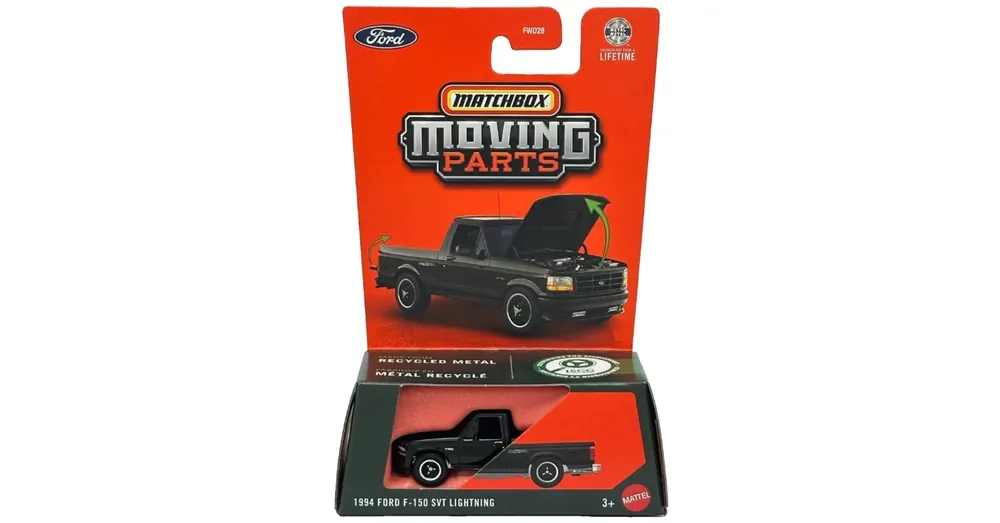 Matchbox Moving Parts 1994 Ford F-150 SVT Lightning nyitható kisautó 1/64 - Mattel Kedvezményes ár