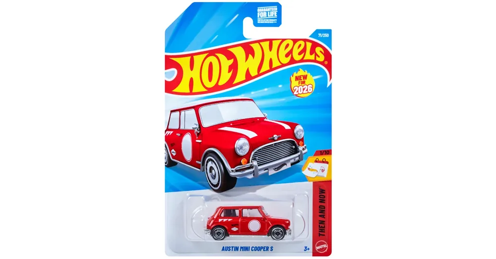 Hot Wheels Austin Mini Cooper S kisautó 1/64 - Mattel Olcsó