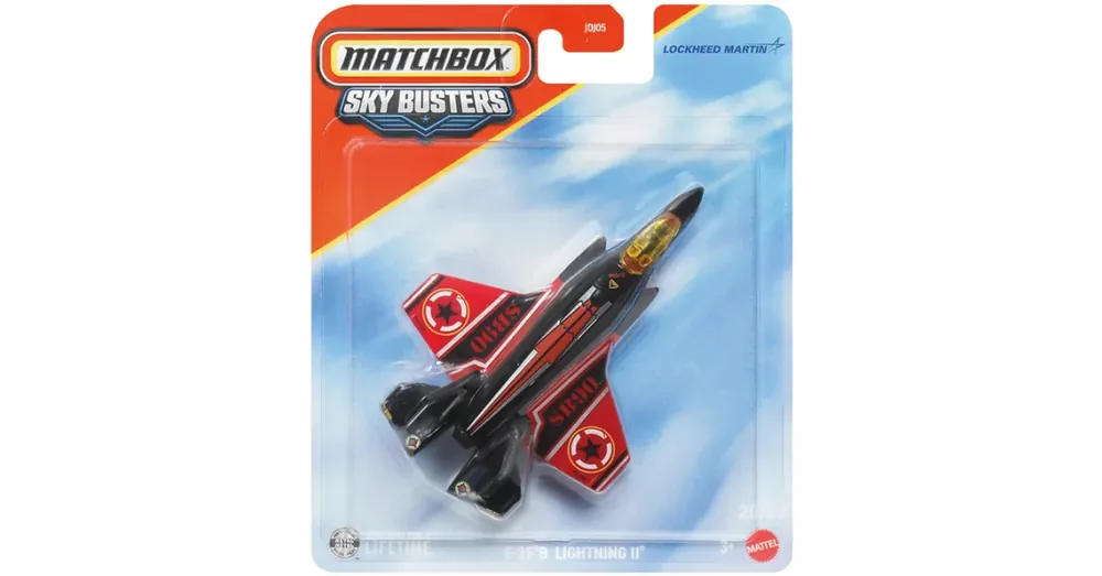 Azonnal elérhető Matchbox Sky Busters F-35 B Lightning II repülő modell 1/64 – Mattel