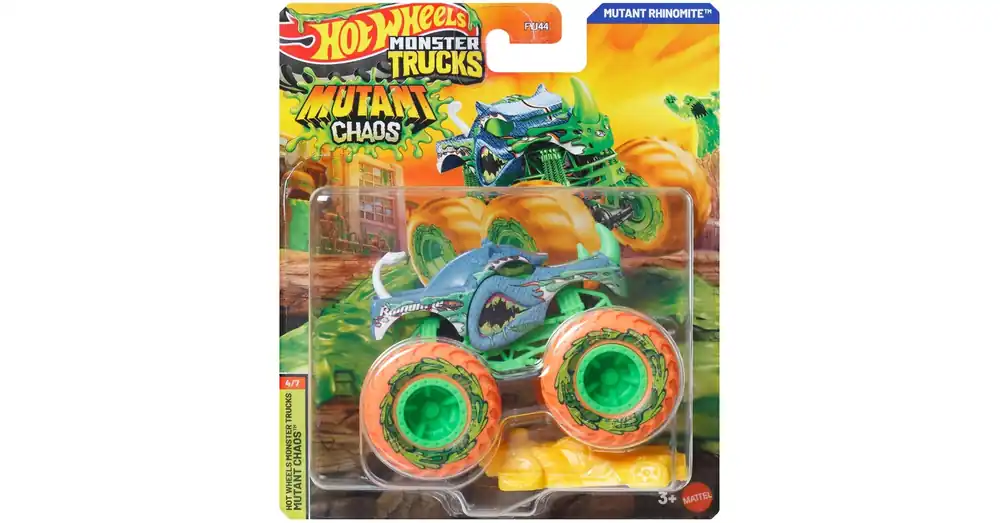 Exkluzív ajánlat Hot Wheels Monster Trucks Mutant Chaos Rhinomite monster kisautó 1/64 - Mattel