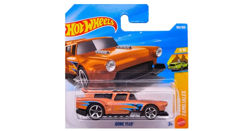 Szuper ajánlat Hot Wheels Gone Mad narancssárga kisautó 1/64 - Mattel