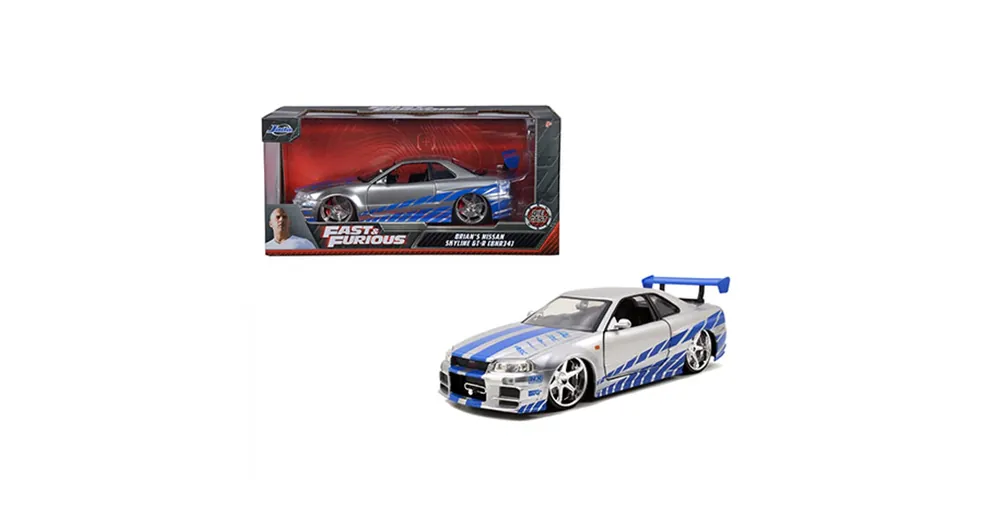 Halálos iramban Brian‘s 2002 Nissan Skyline GT-R (BNR34) autómodell 1/24 - Simba Toys Outlet