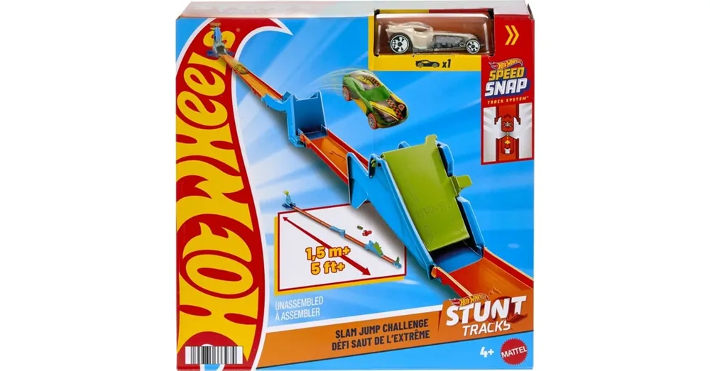 Hot Wheels Kaszkadőr kezdőszett - Slam Jump Challenge játékszett - Mattel Kedvezmény