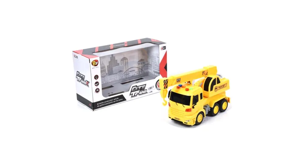 Gyors szállítás City Truck daruskocsi fénnyel és hanggal 24 cm-es
