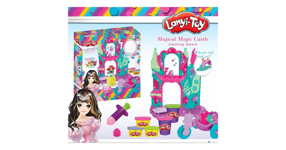 Prémium Lanyi-Toy Ariell varázslatos kastélya gyurma szett