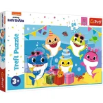 Bestseller Boldog Baby Shark család 24 db-os Maxi puzzle – Trefl