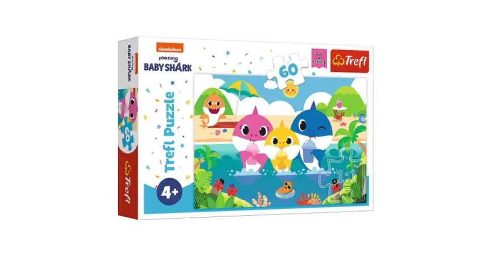 Csak ma Baby Shark Vakáción a család- Együtt a csapat 60 db-os puzzle – Trefl