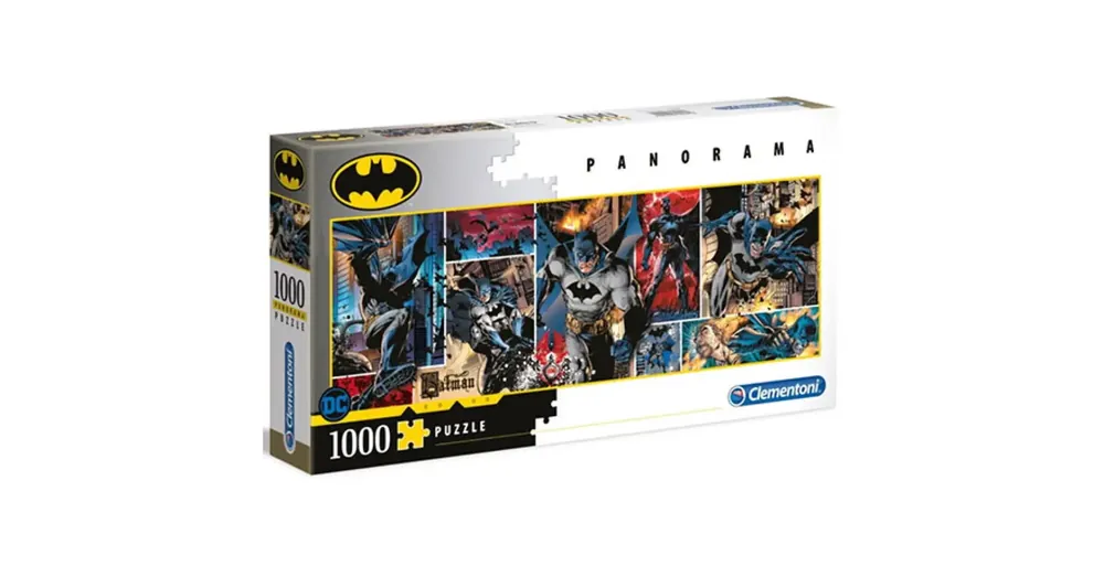 Szezonális akció DC Comics Batman akcióban 1000 db-os panoráma puzzle – Clementoni