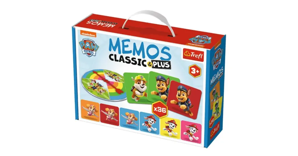 Legkelendőbb Mancs őrjárat Classic Plus memória játék 36 db-os – Trefl