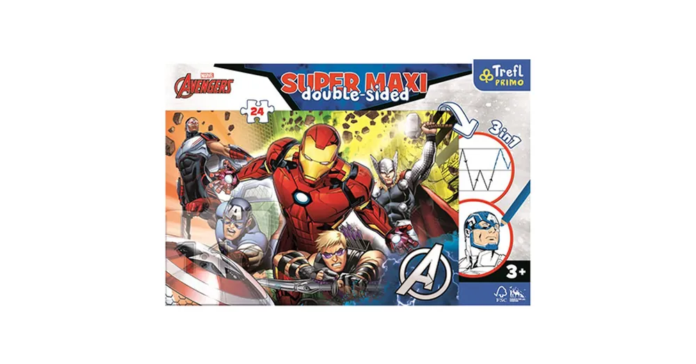 Bosszúállók SuperMaxi kétoldalas 3 az 1-ben puzzle 24 db-os Vásárlói kedvenc