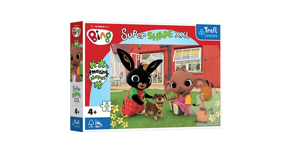 Bing nyuszi, a barátai és a kutya 60 db-os XXL puzzle – Trefl Akciós ár