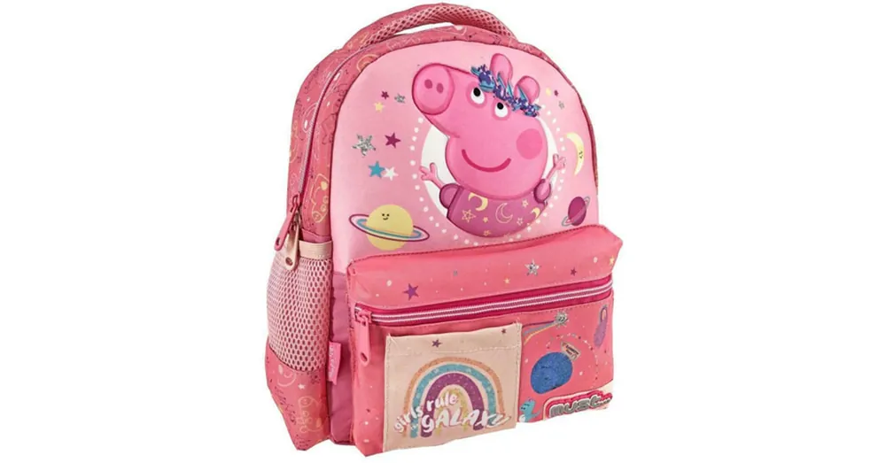 Peppa malac Girls Rule the Galaxy 3D mintás ovis hátizsák 27×10×31 cm Legkelendőbb