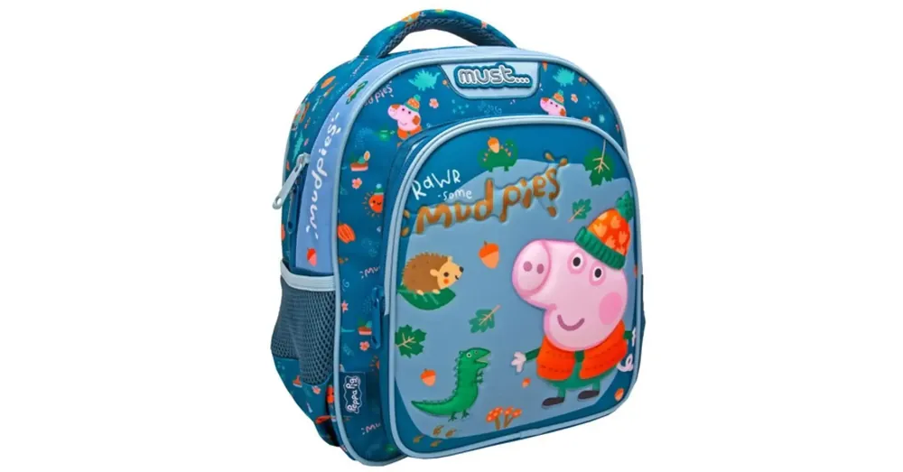 Árengedmény Must Peppa malac – Zsoli kék ovis hátizsák 27×10×31 cm