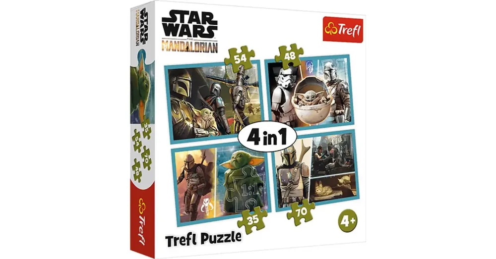 Legjobb ár Star Wars The Mandalorian 4 az 1-ben puzzle – Trefl