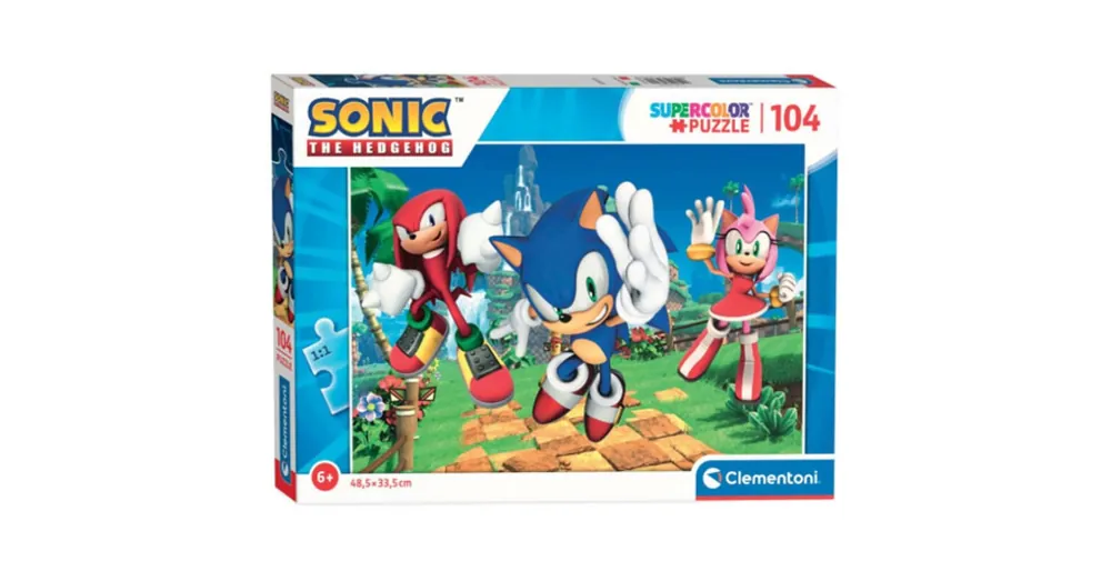 Népszerű Sonic 104 db-os Super Color Puzzle – Clementoni