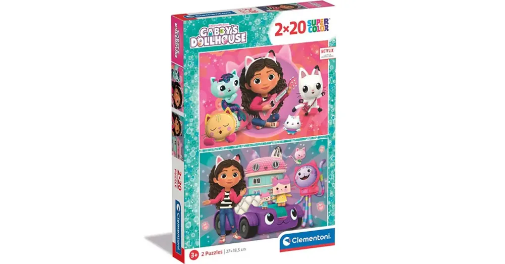 Gyors szállítás Gabi babaháza Supercolor 2×20 db-os puzzle – Clementoni