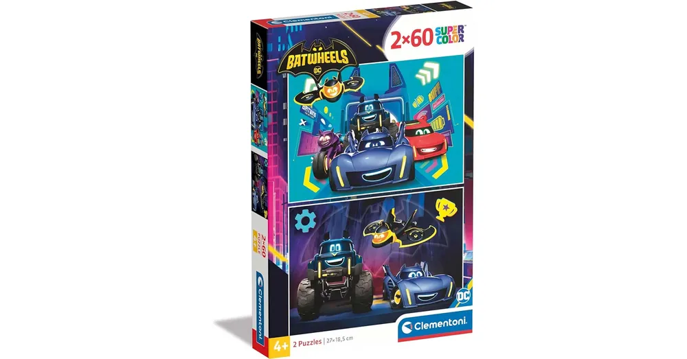 Batwheels 2×60 db-os Supercolor puzzle – Clementoni Prémium