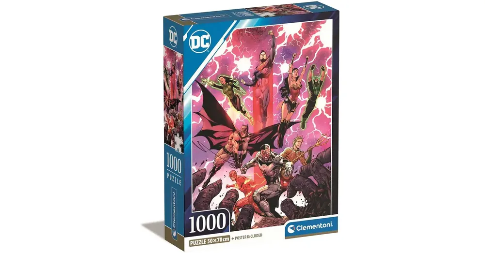 DC Comics Az igazság ligája képregény 1000 db-os Compact puzzle 50×70 cm – Clementoni Alacsony ár