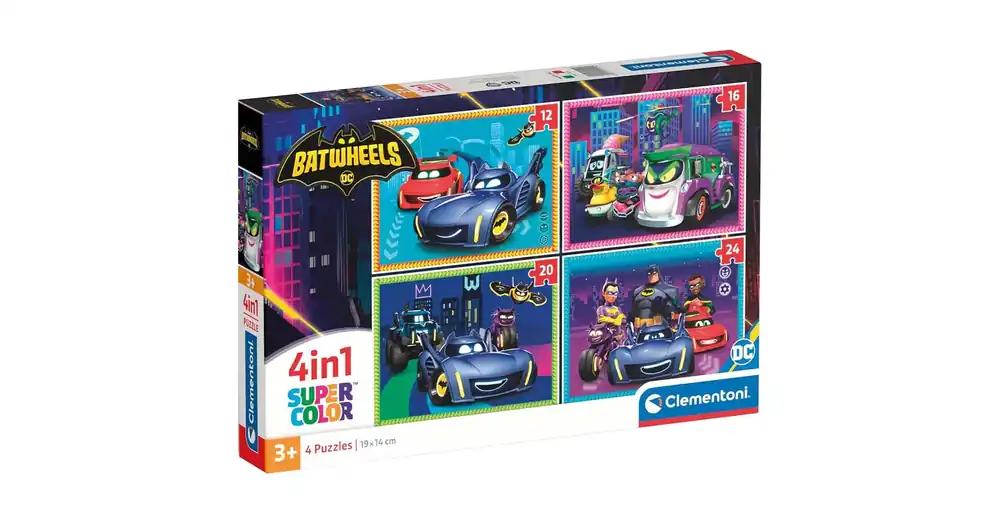 Gyors szállítás Batwheels 4 az 1-ben Supercolor puzzle – Clementoni
