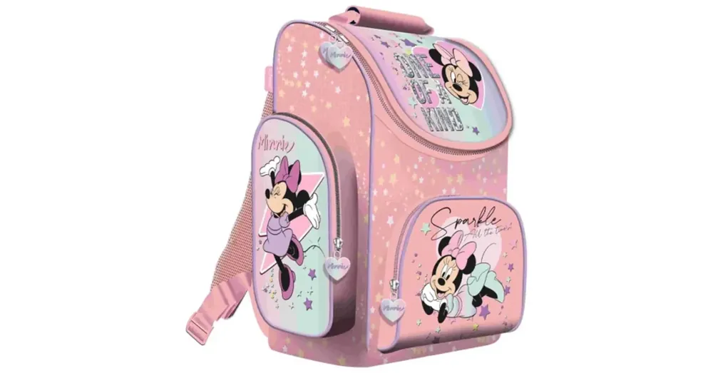 Minnie egér rózsaszín anatómiai iskolatáska, hátizsák 35×25×15 cm Nézd meg most