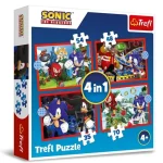 Biztonságos fizetés Sonic a sündisznó 4 az 1-ben puzzle – Trefl