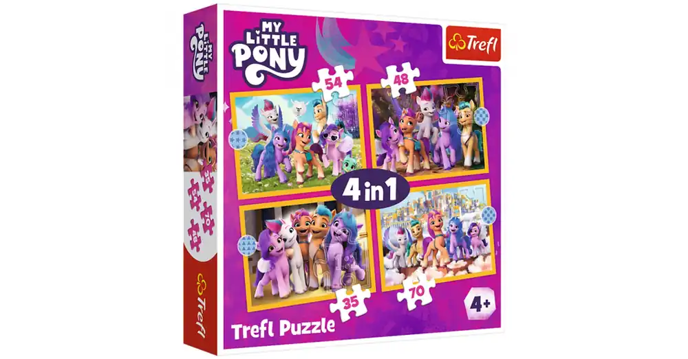 Rendeld meg most My Little Pony Én kicsi pónim 4 az 1-ben puzzle – Trefl