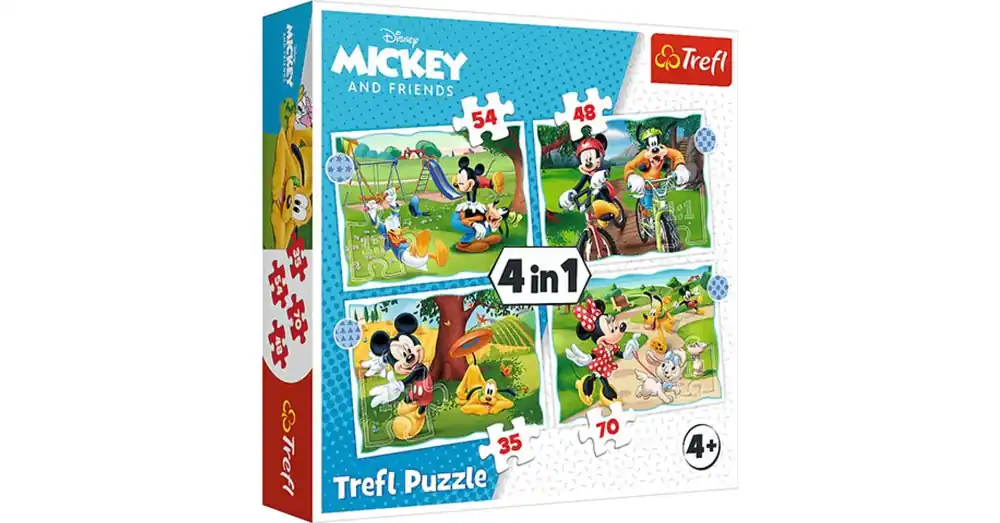 Csak ma Mickey egér szép napja 4 az 1-ben puzzle – Trefl