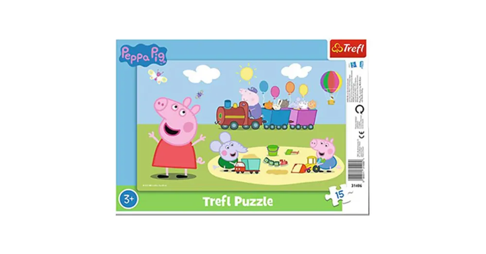 Peppa malac Boldog vonat 15 db-os keretes puzzle – Trefl Kedvezményes ár