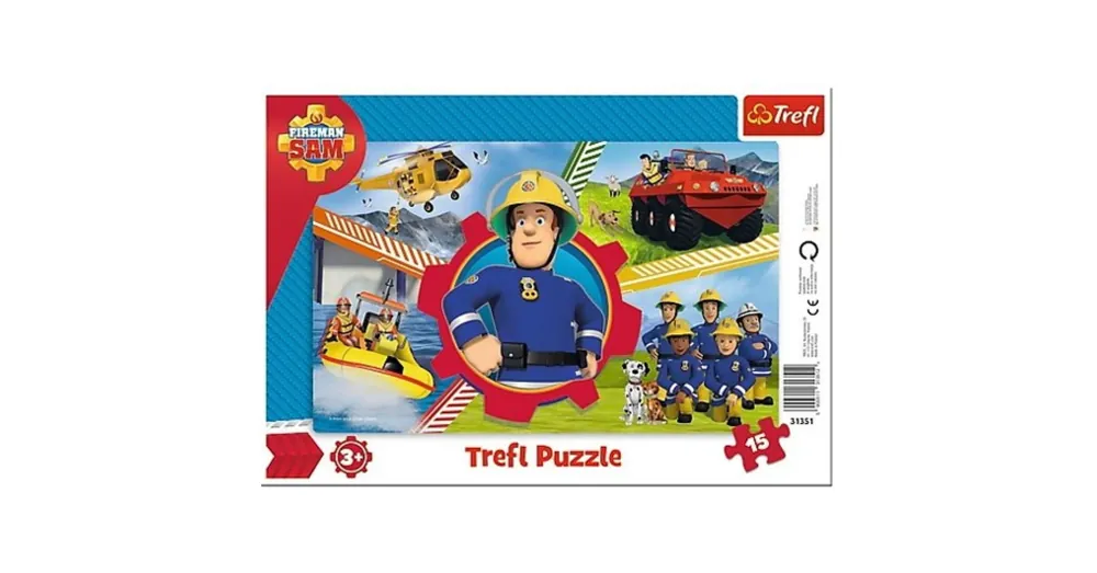 Sam a tűzoltó Sam napja 15 db-os keretes puzzle – Trefl Kedvezmény