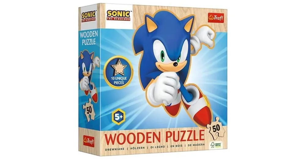 Legkelendőbb Sonic villámgyors kihívása – 50 db-os fa puzzle – Trefl