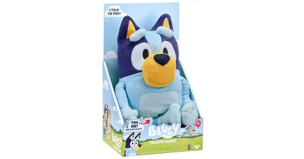 Szezonális akció Bluey beszélő plüss figura 33 cm