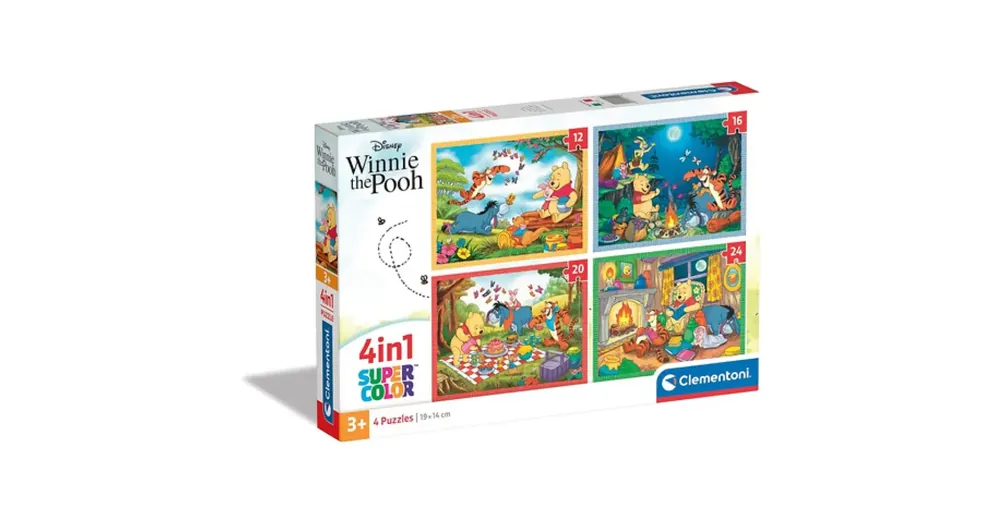 Nézd meg most Micimackó 4 az 1-ben puzzle – Clementoni