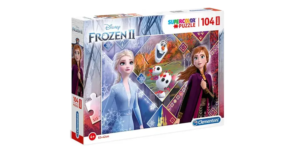 Népszerű Jégvarázs 2 Anna és Elza hercegnők 104 db-os Maxi Puzzle – Clementoni
