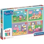 Azonnali szállítás Peppa malac 4 az 1-ben 12–16–20–24 db-os puzzle – Clementoni