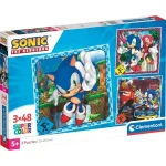 Utolsó esély Sonic 3×48 db-os Supercolor puzzle – Clementoni
