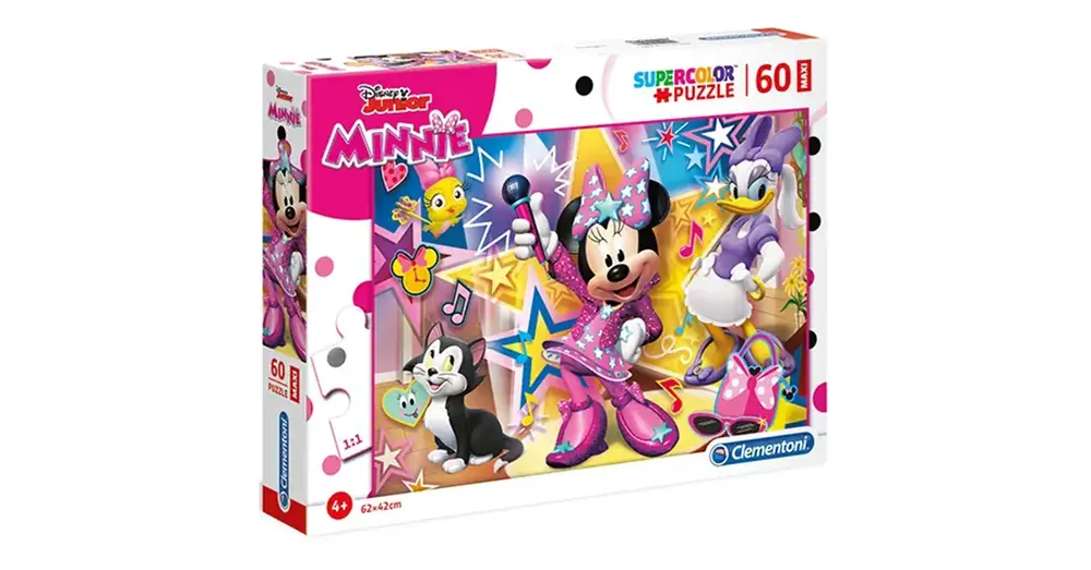 Minnie egér és boldog segítői Supercolor Maxi puzzle 60 db-os – Clementoni Kedvezmény
