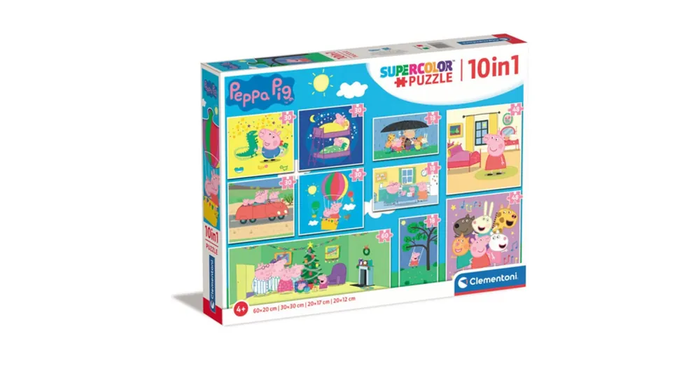 Népszerű Peppa malac 10az1-ben puzzle szett – Clementoni