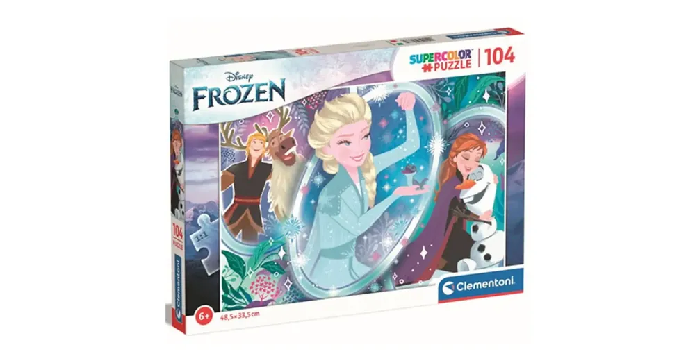 Jégvarázs II Elza varázslata Supercolor puzzle 104 db-os – Clementoni Olcsó