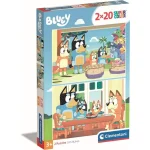 Akció Bluey 2×20 db-os supercolor puzzle – Clementoni
