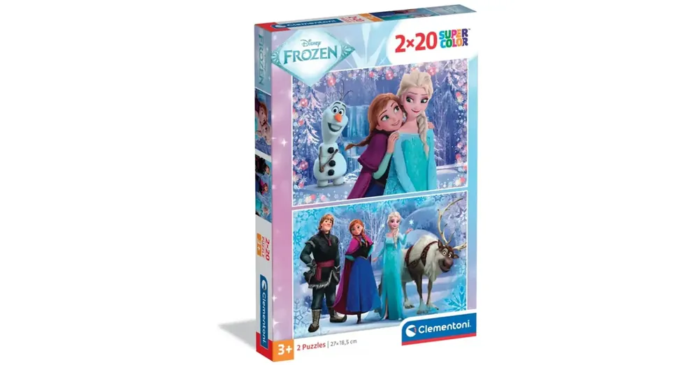 Biztonságos fizetés Jégvarázs varázslatos kaland2×20 db-os supercolor puzzle – Clementoni