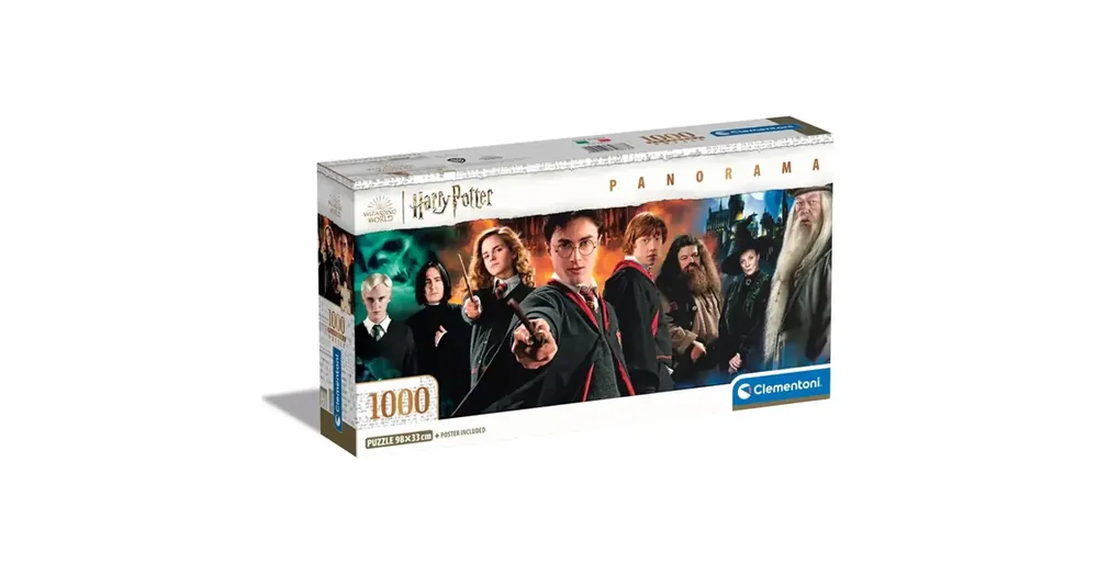 Harry Potter – A varázsvilág harcosai 1000 db-os panoráma puzzle poszterrel – Clementoni Csak ma