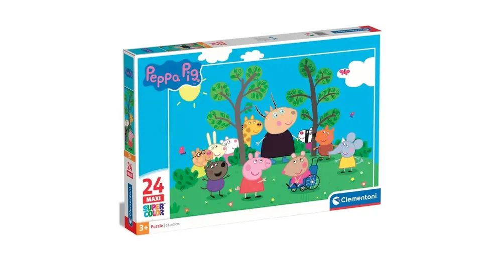 Azonnali szállítás Peppa malac és barátai 24 db-os maxi supercolor puzzle – Clementoni