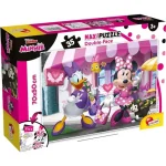Akciós ár Minnie egér 2 az 1-ben 35 db-os maxi puzzle és színező 70×50 cm – Lisciani