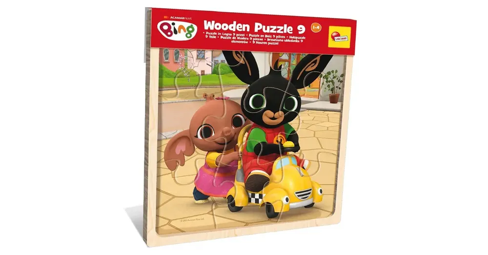 Bing és barátai 9 db-os fa keretes puzzle – Lisciani Végkiárusítás