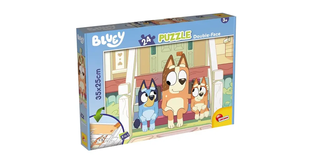 Biztonságos fizetés Bluey kutyusok a lépcsőn 2 az 1-ben 24 db-os puzzle és színező 35×25 cm – Lisciani