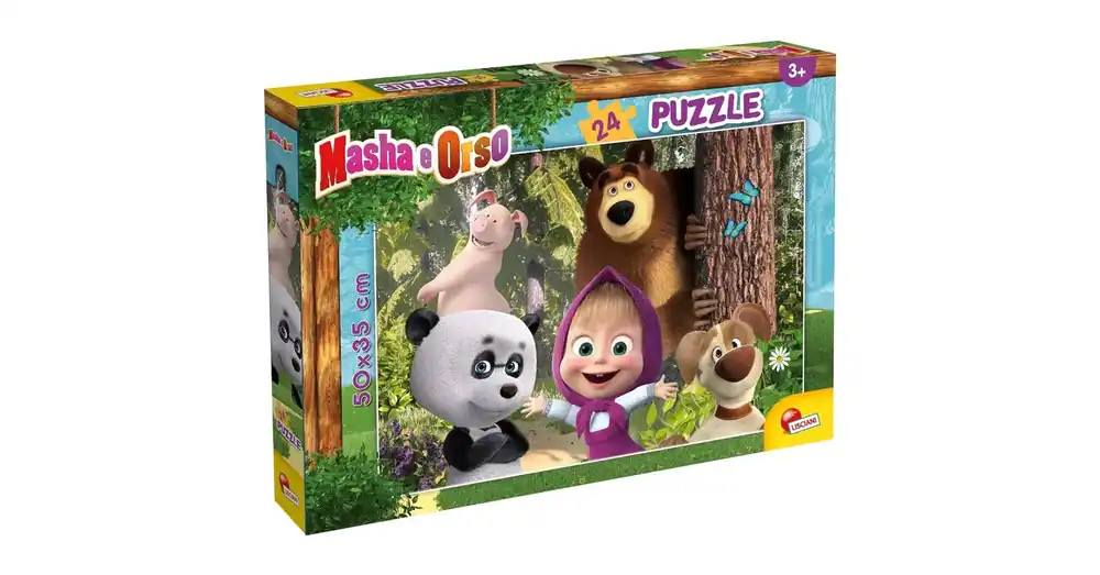 Mása és a medve barátai 24 db-os puzzle 50×35 cm – Lisciani Nézd meg most