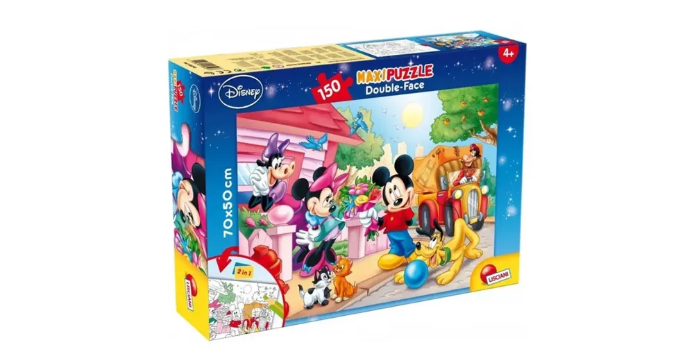 Korlátozott ajánlat Mickey egér és barátai 2 az 1-ben 150 db-os puzzle és színező 70×50 cm – Lisciani