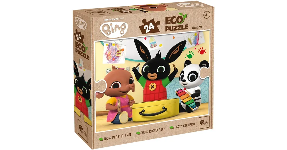 Biztonságos vásárlás Bing és barátai zenélnek 24 db-os Eco puzzle 70×50 cm – Lisciani