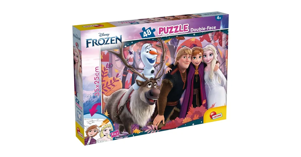 Szezonális akció Jégvarázs 2 az 1-ben 48 db-os puzzle és színező 35×25 cm – Lisciani